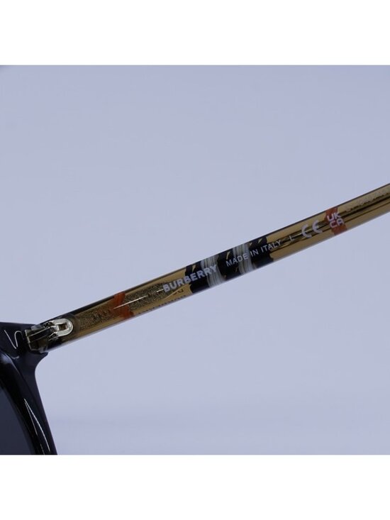 Burberry BE4464D 416187 Women Sunglasses Black Cat Eye Frame, Grey Lenses main image 7